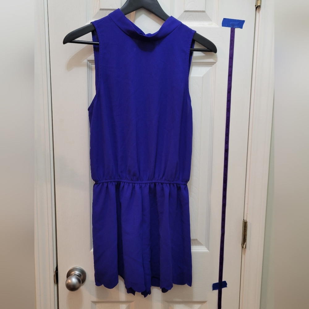 Everly Royal Blue Sleeveless Romper